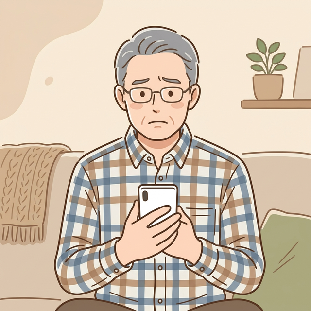 定年を控え家計の見直しを始めた60代男性