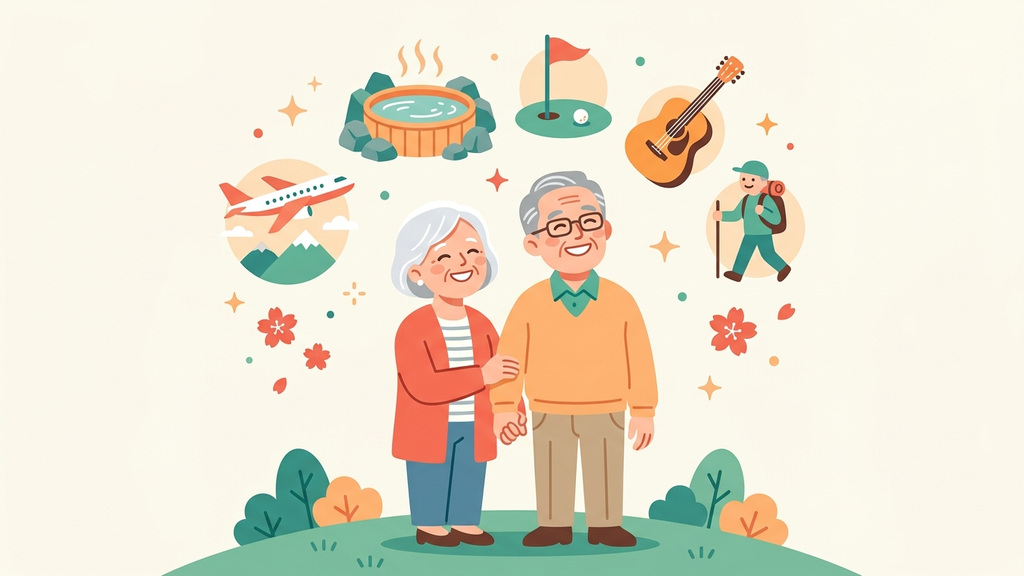 旅行や趣味など、これからやりたいことを思い描くシニア夫婦
